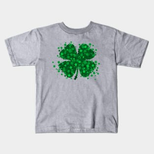 Four Leaf Clover Shamrock St. Patrick's Day Lucky Shirt Kids T-Shirt